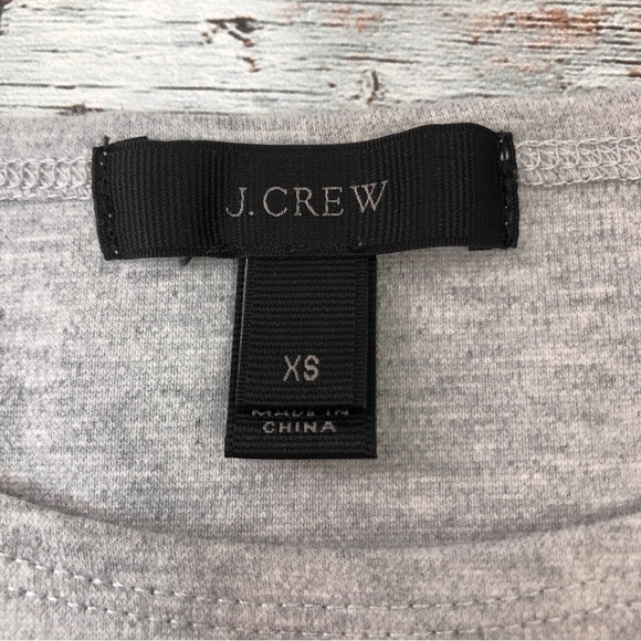 J Crew Black Label Jeweled Dolman Top Gray Extra Small - Picture 3 of 7